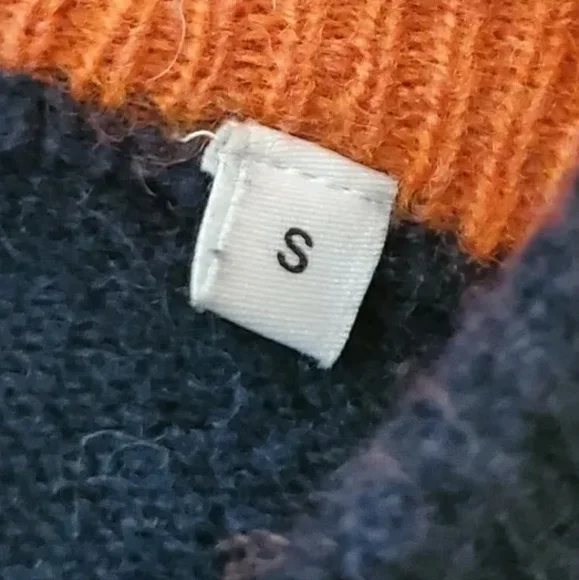 Lindbergh WHITE Wool Full Zip Up Cardigan Casual Navy Blue Small 36" Golf Wear - Picture 8 of 8